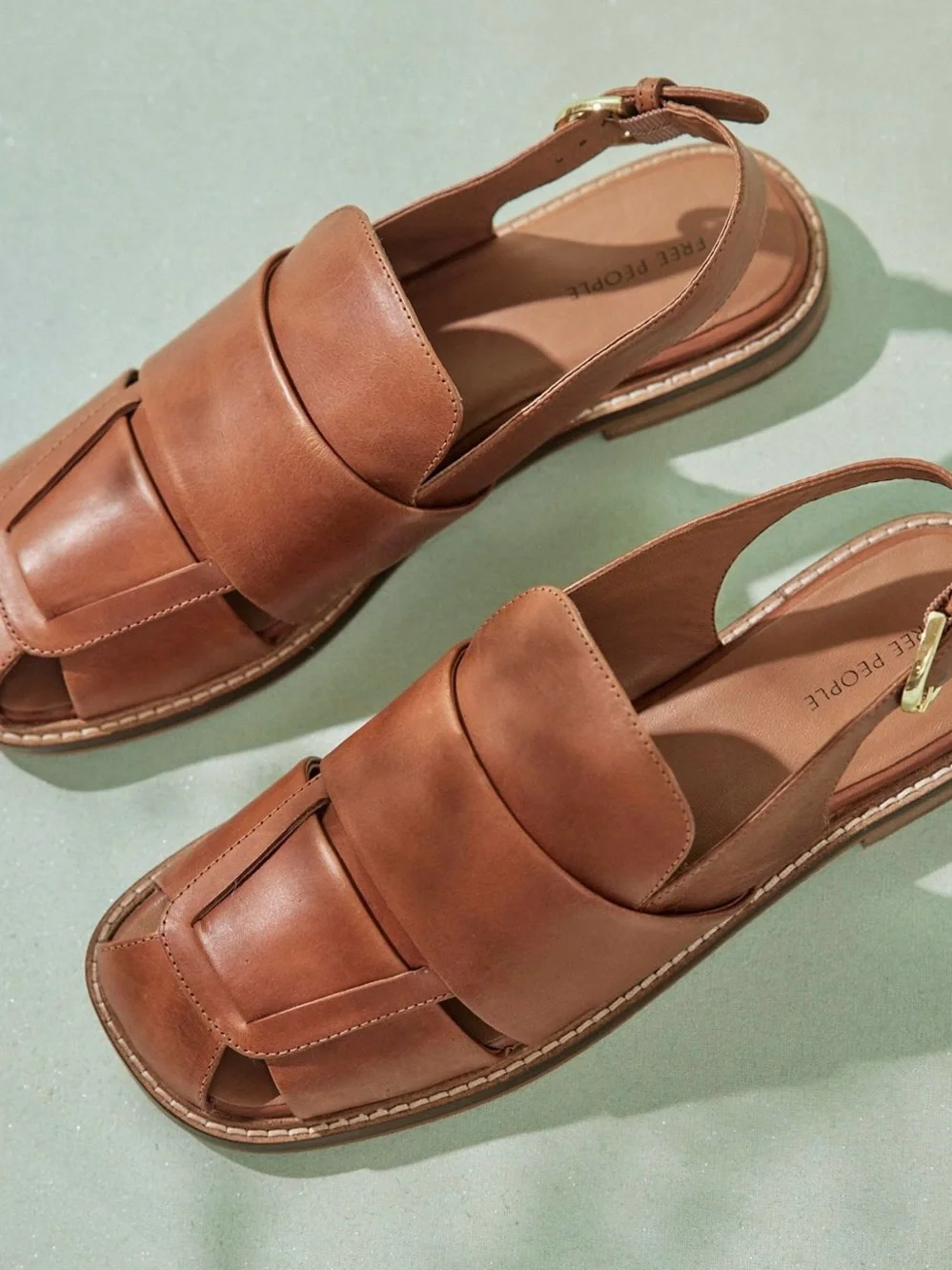Free People Libby Fisher Flats Size 9 NWOT RT $138 Vachetta